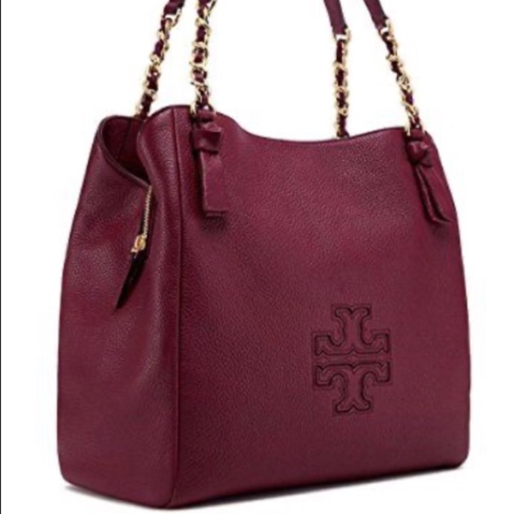 Tory Burch Harper small satchel - Merlot